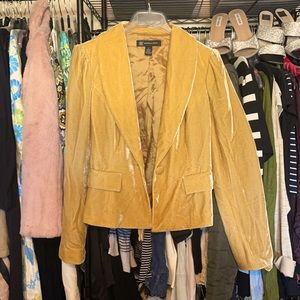 INC International Concepts Lined Velvet Blazer Size S